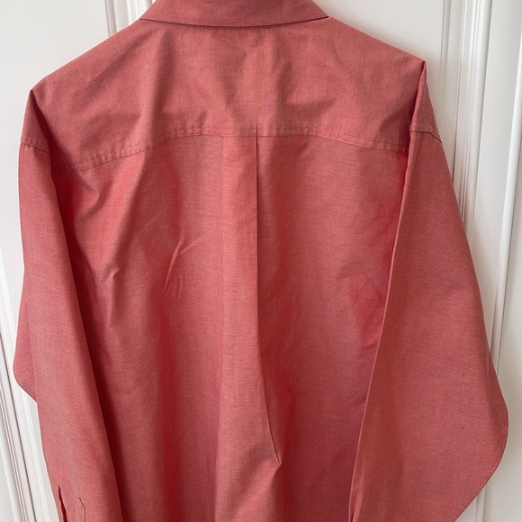 LL Bean long sleeve button up dressy salmon pink size XL - Picture 3 of 6
